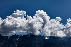Wolken über dem Monte Baldo (Gardasee)