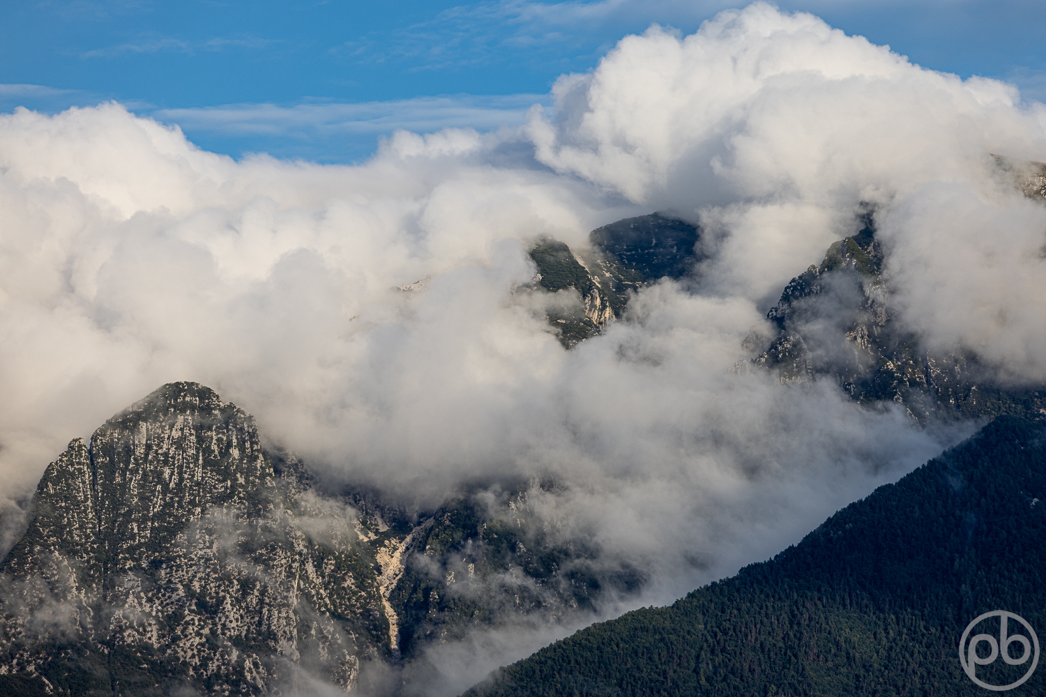 Monte Baldo, fotografiert von Tignale
